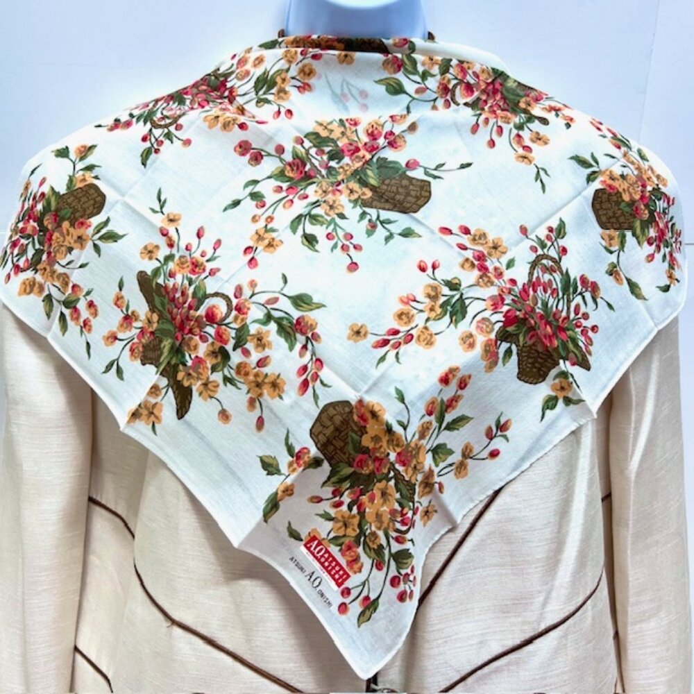 BUNDLE 4:  YSL--NINA RICCI-JP  -A.O. AtsukiScarf/Handker Cotton/Silk 25" 19"(88 - Picture 10 of 16